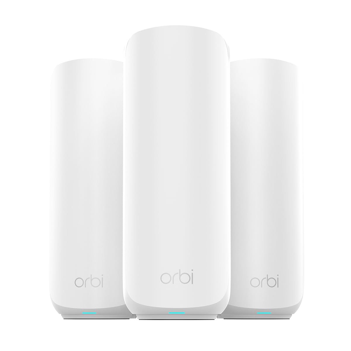 NETGEAR Orbi 370 Series Dual-Band WiFi 7 Mesh System for Home (RBE373) – Wireless Router (no Modem) + 2 Extenders, Security Features, 5 Gbps, Covers 6,000 sq.ft., 70 Devices, 2.5GB Port, BE5000