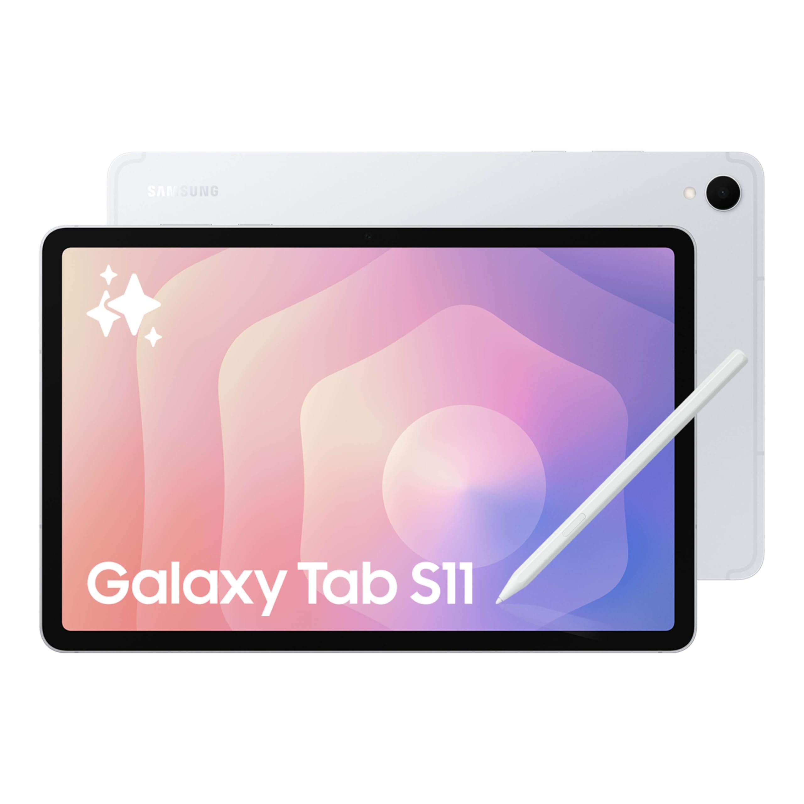 Samsung Galaxy Tab S11 128GB WiFi Android Tablet, Dynamic AMOLED 2X Display, 3nm MediaTek Processor, Galaxy AI, IP68, High Performance, Premium 11" AMOLED Screen, Slim, Portable Design, Silver